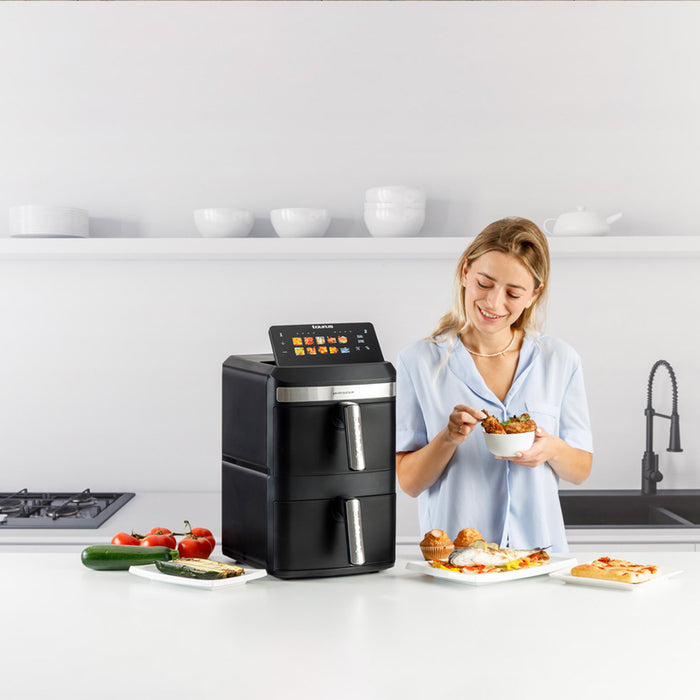 Taurus Air Duo Slim oil-free fryer with two baskets