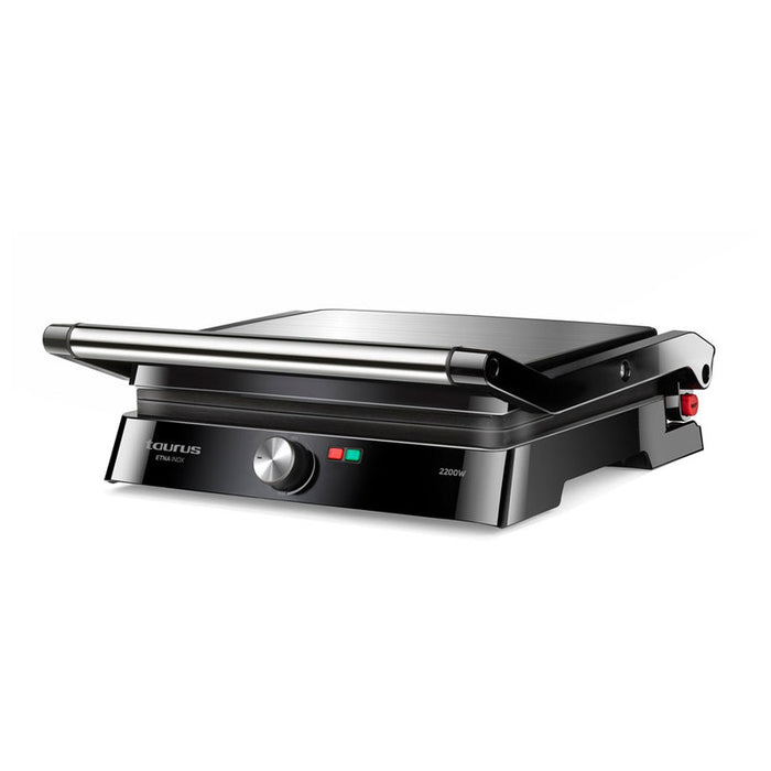 GRILL TAURUS ETNA INOX II BLACK, LID, 2200 W