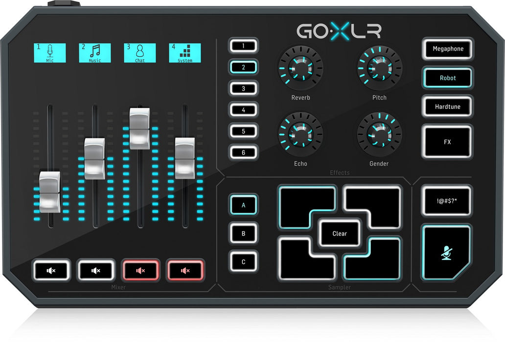 TC Helicon GO XLR - mixer and sampler for streaming