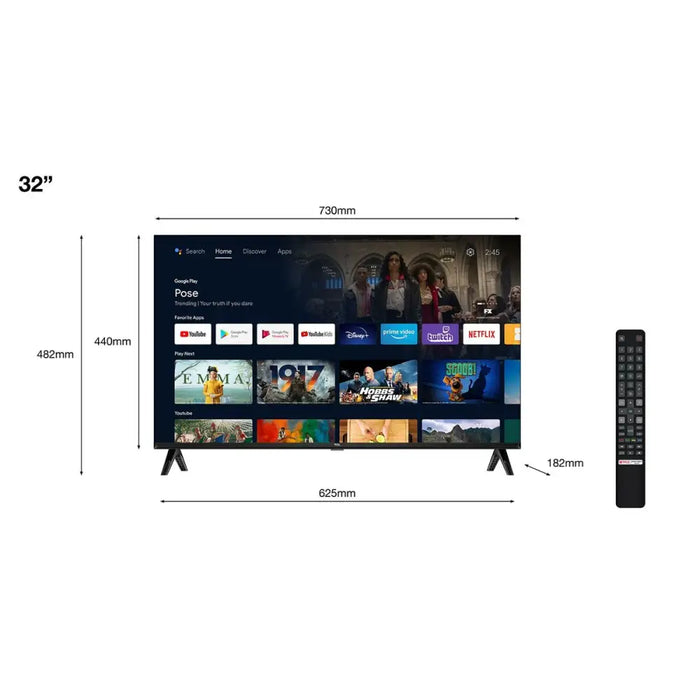 TCL 32inch FHD Android TV HDR Dolby Audio 2x8W Multisound 32S5400AF - Телевизори<<<Телевизори<<<Аудио Видео Дисплеи и