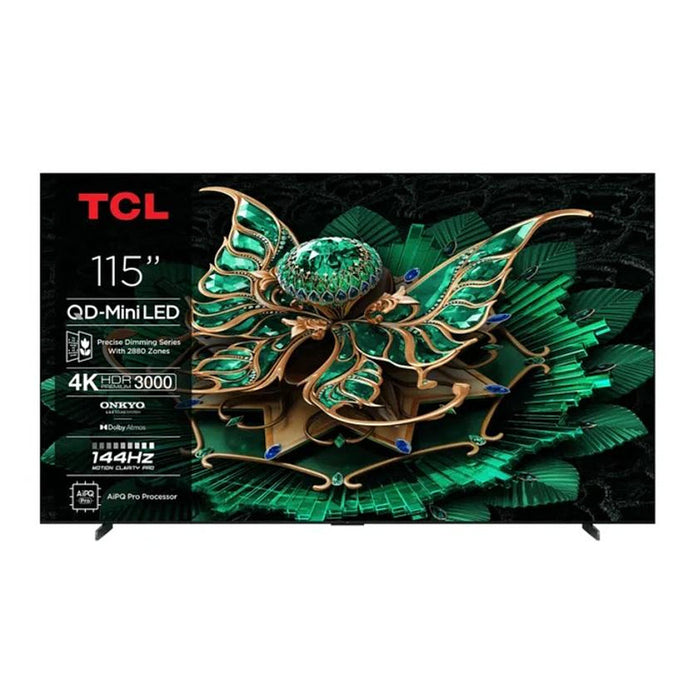 TV TCL 115C79K, 115 inch, 291 cm, 3840x2160 UHD-4K, Android, Mini LED, Smart TV