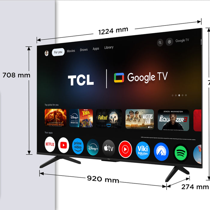 TV TCL 55QLED780K 4K Ultra HD QLED SMART TV, GOOGLE TV, 55.0 ", 139.0 cm