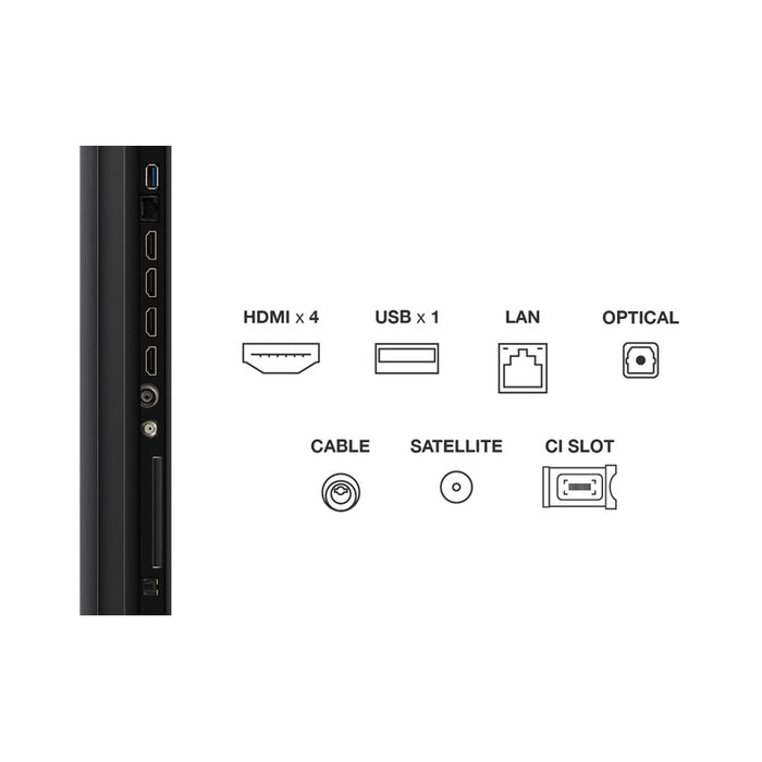 TV TCL 85MQLED75K 4K Ultra HD QD-Mini LED SMART TV, GOOGLE TV, 85.0 ", 215.0 cm