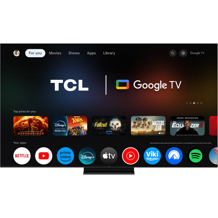 TV TCL 65C71K 4K Ultra HD QD-Mini LED SMART TV, GOOGLE TV, 65.0 ", 164.0 cm