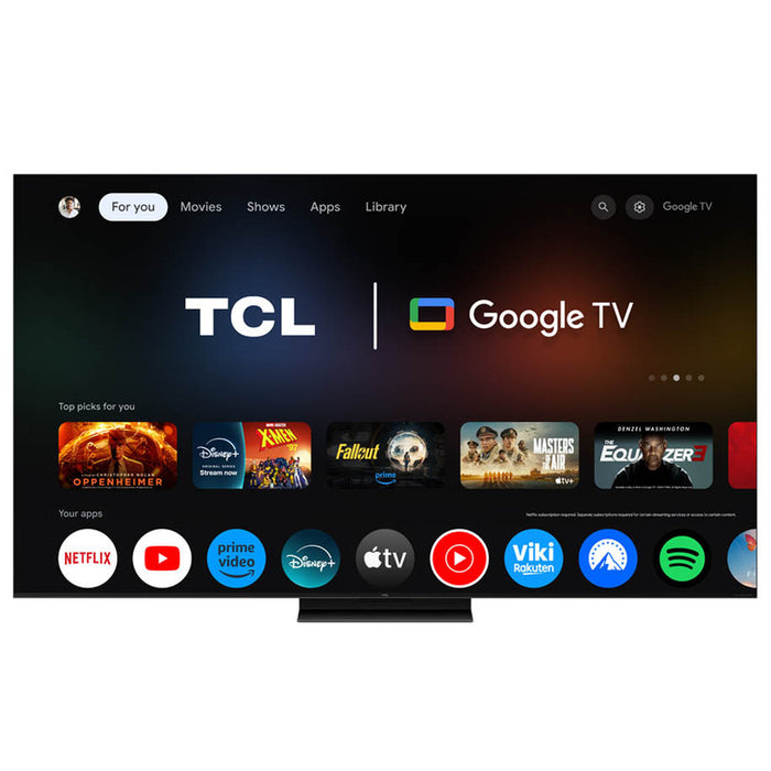 TV TCL 55C71K 4K Ultra HD QD-Mini LED SMART TV, GOOGLE TV, 55.0 ", 139.0 cm