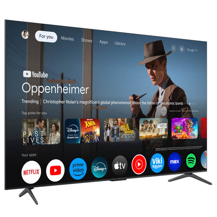 TV TCL 55C6KS 4K Ultra HD QD-Mini LED SMART TV, GOOGLE TV, 55.0 ", 139.0 cm