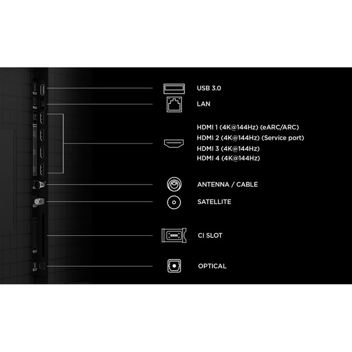 TV TCL 75C8L 4K ULTRA HD SQD-Mini LED SMART TV, GOOGLE TV, 75.0 ", 189.0 cm
