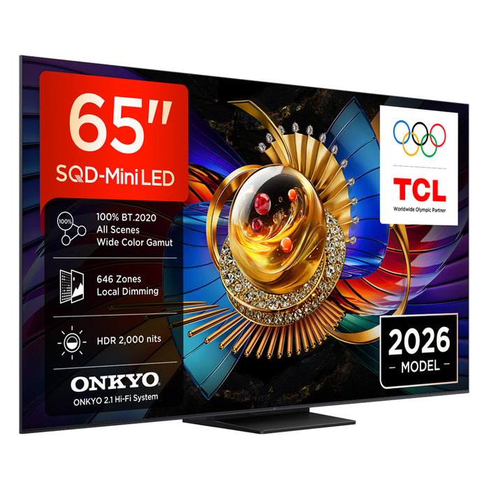 TV TCL 65Q7D, 65"(164 cm), SQD-Mini LED, 4K Ultra HD, Smart TV, Google TV