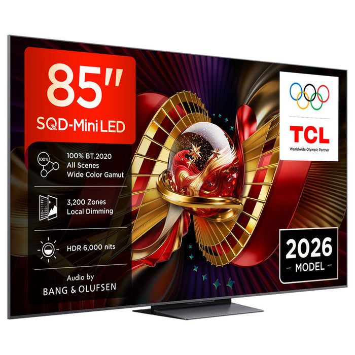 TV TCL 85C8L4K ULTRA HD SQD-Mini LED SMART TV, 85.0 ", 215.0 cm