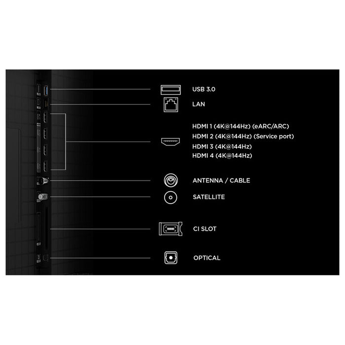 TV TCL 85C8L4K ULTRA HD SQD-Mini LED SMART TV, 85.0 ", 215.0 cm