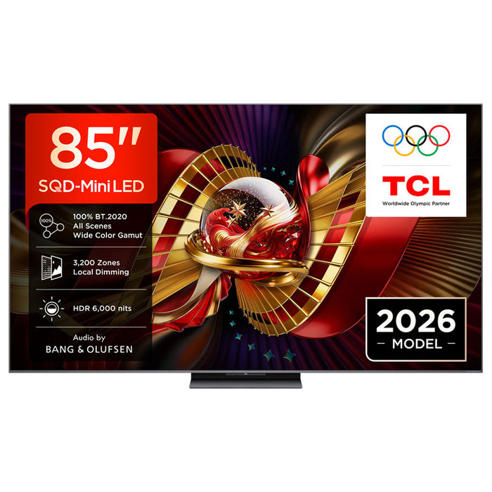 TV TCL 85C8L 4K ULTRA HD SQD-Mini LED SMART TV, 85.0 ", 215.0 cm