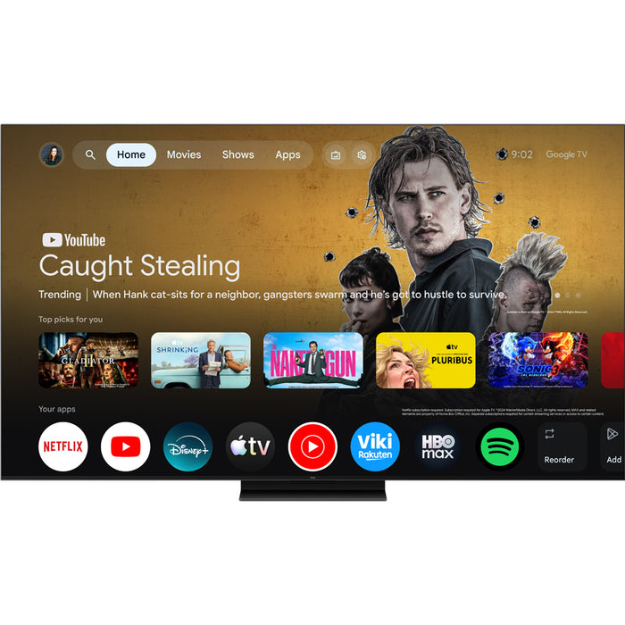 TV TCL 65RM7L 4K ULTRA HD RGB-Mini LED SMART TV, 65.0 ", 164.0 cm