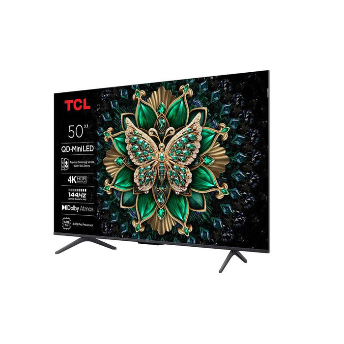 TV TCL 50C6K , Mini LED , 50 inch, 126 cm, 3840x2160 UHD-4K , Smart TV , Android