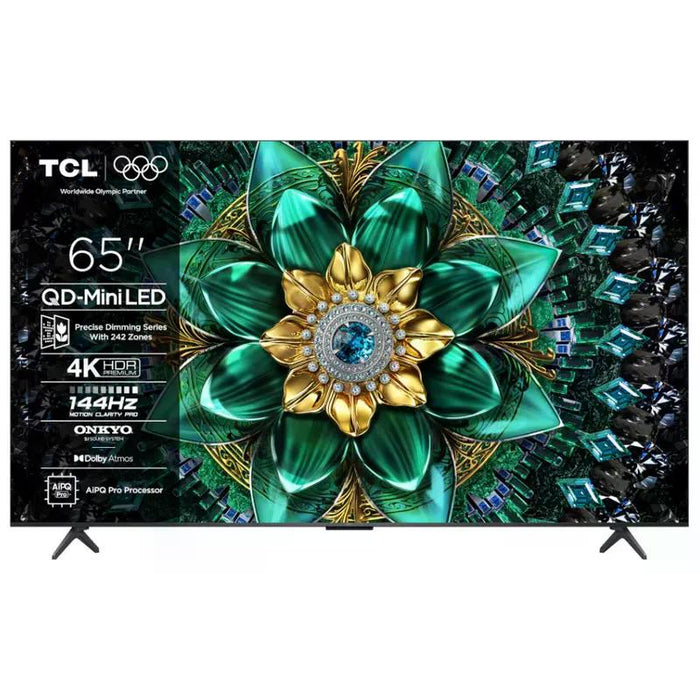 TV TCL 65Q6C, 65"(164 cm), QD-Mini LED, 4K Ultra HD, Smart TV, Google TV