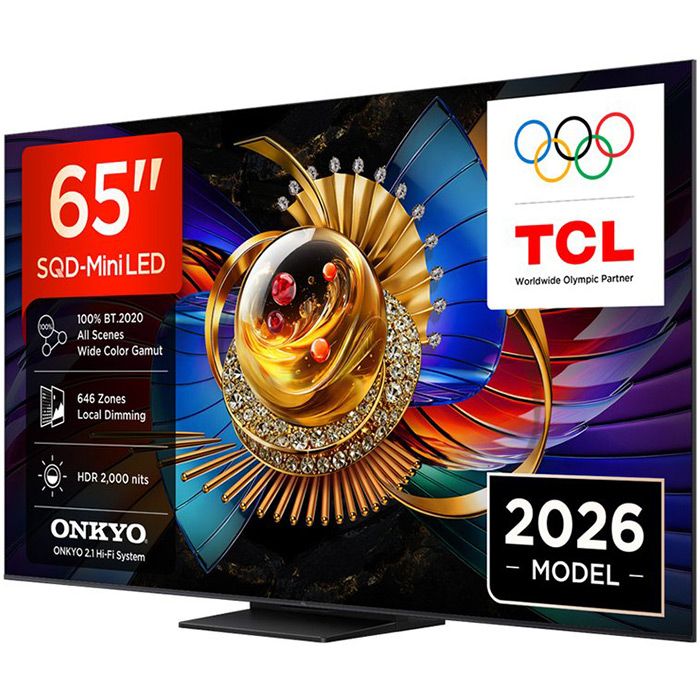 TV TCL 65Q7D, 65"(164 cm), SQD-Mini LED, 4K Ultra HD, Smart TV, Google TV