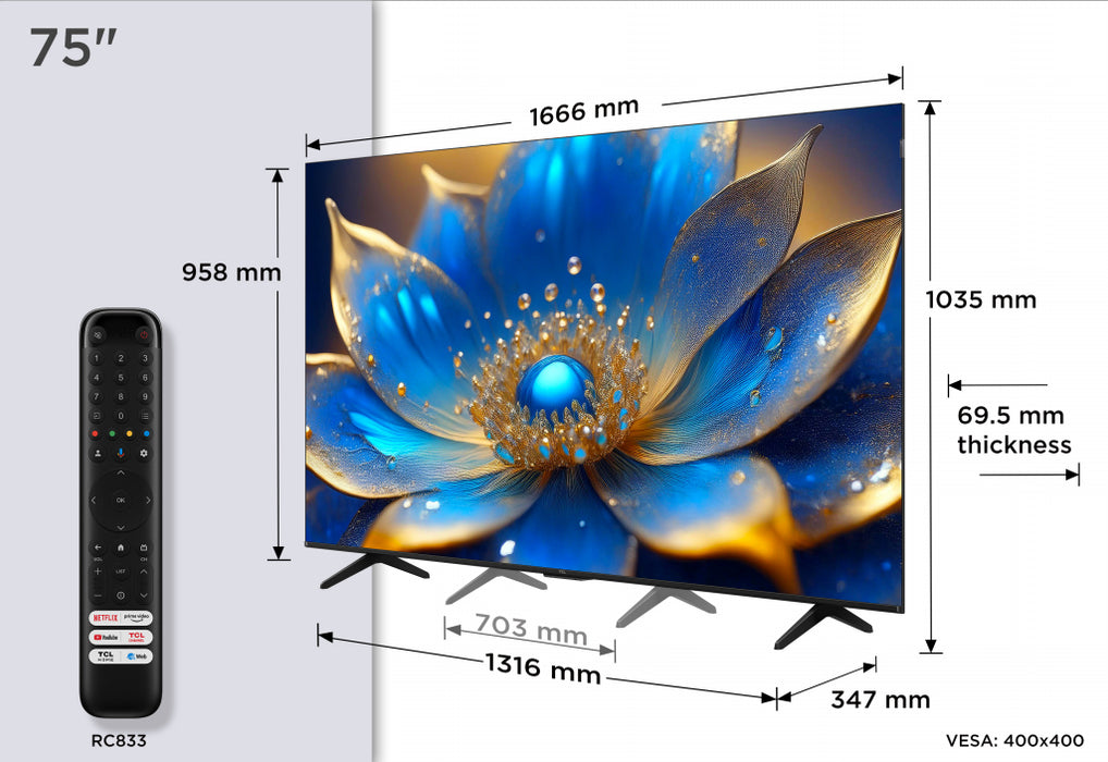 TV TCL QLED75P79K