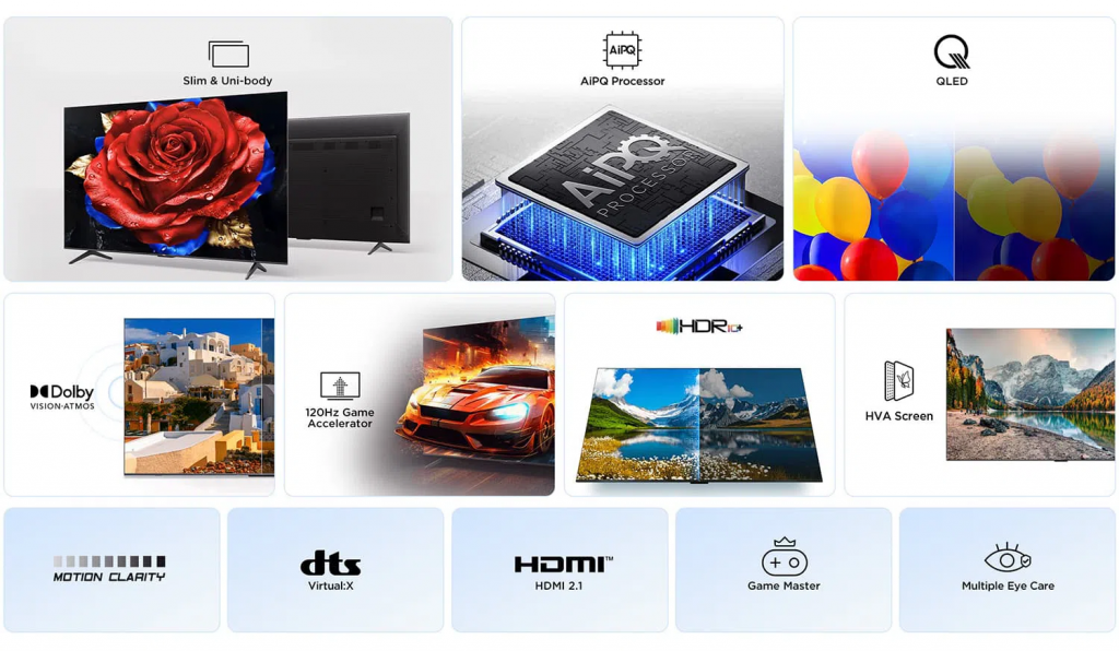 TV TCL QLED 85P7K
