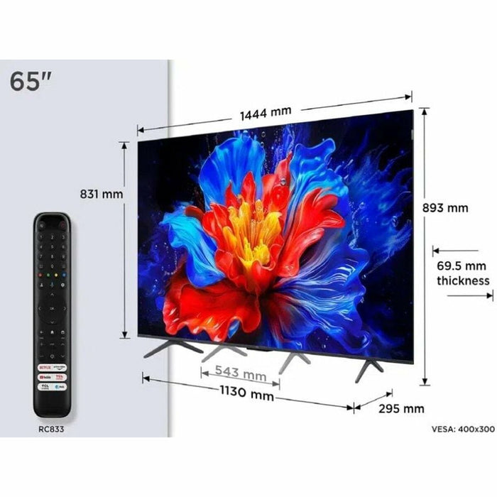 Smart TV TCL 65P8K 65" 4K Ultra HD LED HDR D-LED QLED