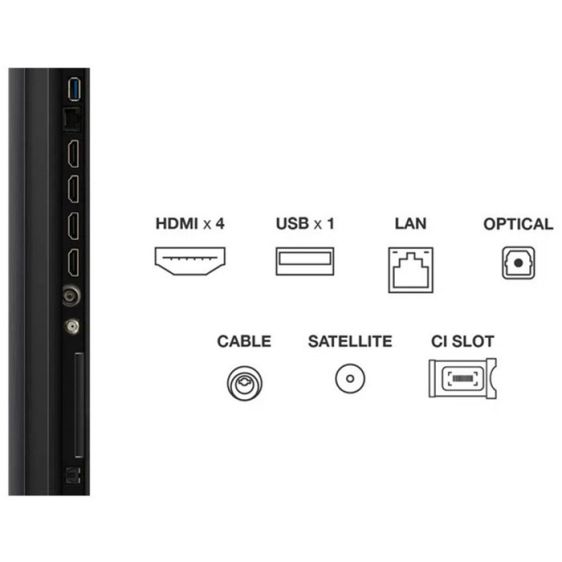 TV TCL 50C6K, 50" QD-MiniLED, 4K Ultra HD, ONKYO 2.1 Hi-Fi System