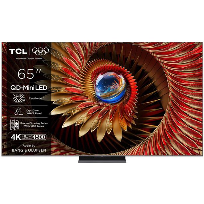 TV TCL MiniLed 65C8K, 65" (164 cm), Smart Google TV, 4K Ultra HD, (Model 2025)