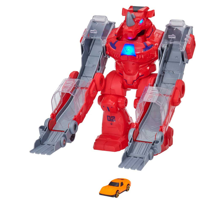 HTI TEAMSTERZ Robo Wreckerz Rhino Launcher with Car