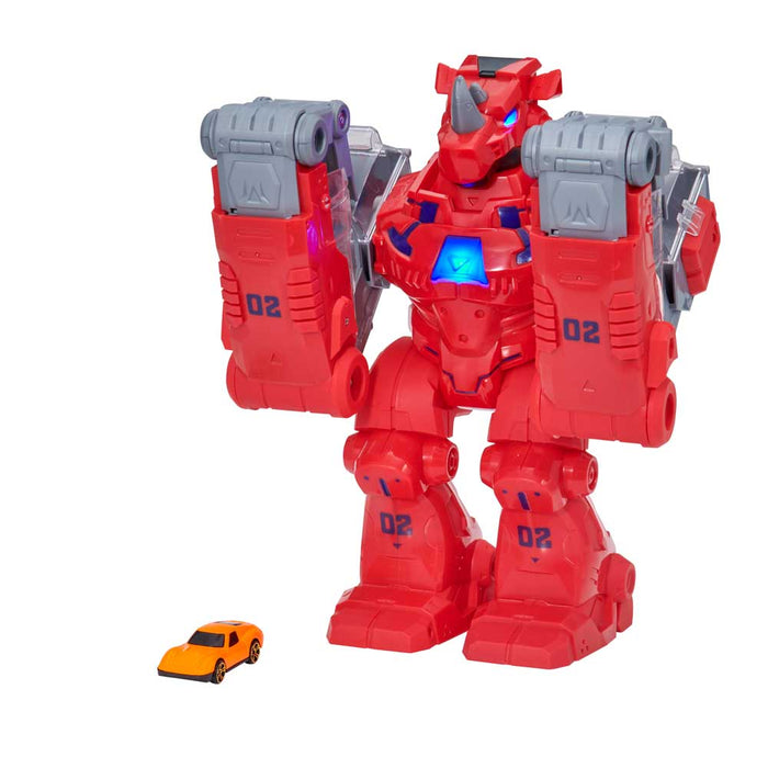 HTI TEAMSTERZ Robo Wreckerz Rhino Launcher with Car