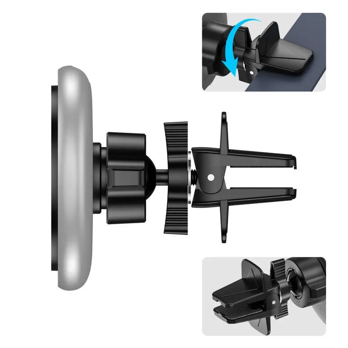 Tech-Protect A2 Car Phone Holder with MagSafe 15W Inductive Charger for Air Vent - Black - Cell phone USB