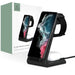 Tech-Protect A7 10W inductive charger in the form of a 3-in-1 stand for smartphone / headphones / smartwatch - black