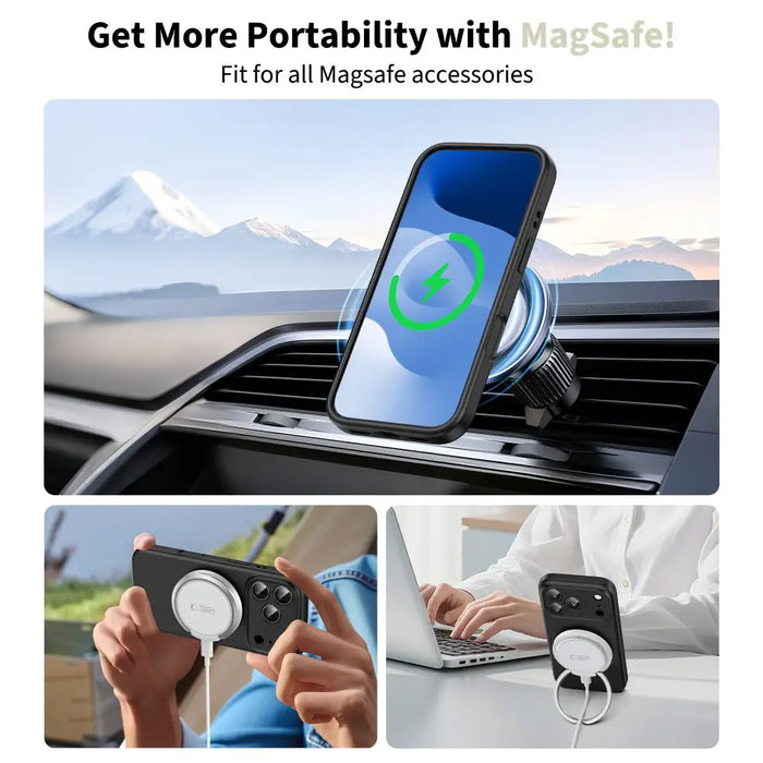 Tech-Protect BasicMag MagSafe Case for iPhone 17 Pro Max - Matte Black - Cell phone cases and covers<<<HurtelXML