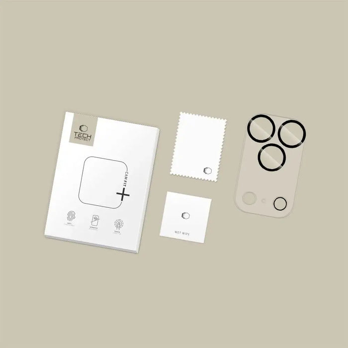 Tech-Protect Cam Fit+ Camera Cover for iPhone 17 Pro - Clear - Cell phone tempered glass<<<HurtelXML