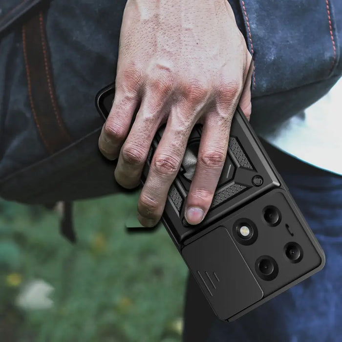 Tech-Protect CamShield Pro Case for Xiaomi Redmi Note 13 Pro 4G / LTE / Poco M6 Pro 4G / LTE - Black - Cell phone cases