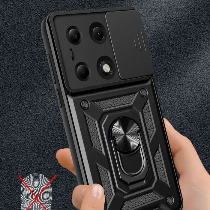 Tech-Protect CamShield Pro Case for Xiaomi Redmi Note 13 Pro 5G / Poco X6 5G - Black - Cell phone cases