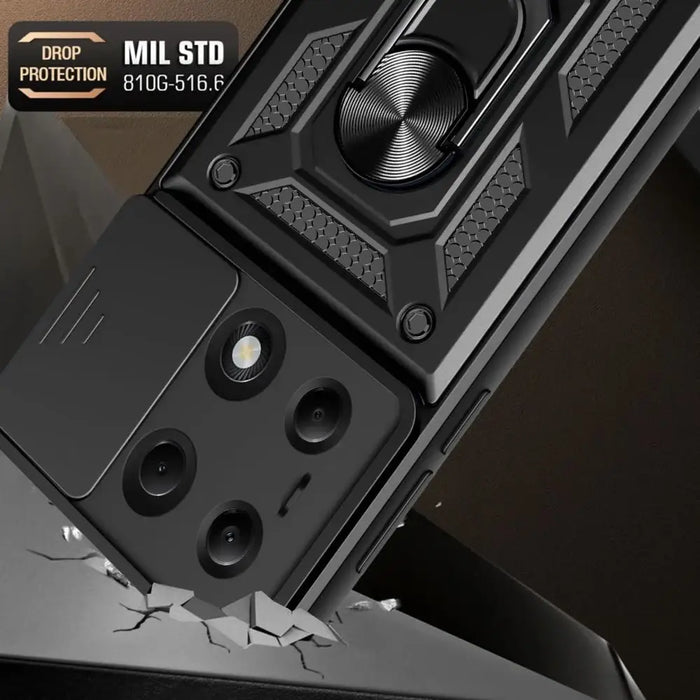 Tech-Protect CamShield Pro Case for Xiaomi Redmi Note 13 Pro 5G / Poco X6 5G - Black - Cell phone cases