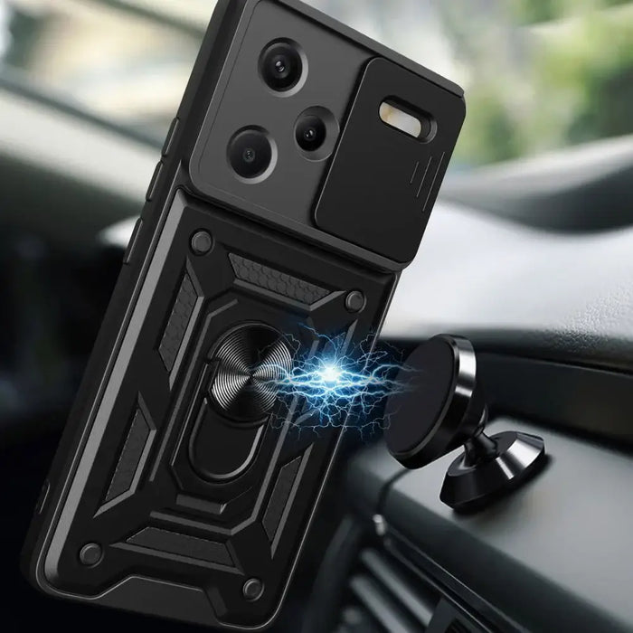 Tech-Protect CamShield Pro Case for Xiaomi Redmi Note 13 Pro+ 5G - Black - Cell phone cases and covers<<<HurtelXML