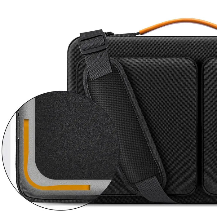 Tech-Protect Defender Bag for Laptop 13-14 - Black and Orange - Laptop bags<<<HurtelXML