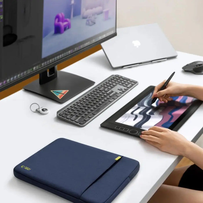 Tech-Protect Defender Laptop Bag 15-16 - Navy Blue - Laptop bags<<<HurtelXML