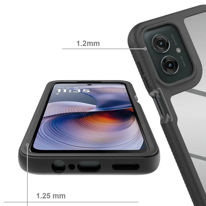 Tech-Protect Defense Case for Motorola Moto G15 / G15 Power / G05 / E15 - Black - Cell phone cases