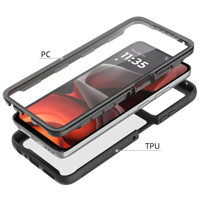 Tech-Protect Defense Case for Motorola Moto G56 5G - Black - Cell phone cases and covers<<<HurtelXML
