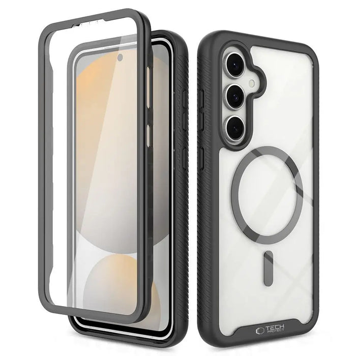 Tech-Protect Defense MagSafe Case for Samsung Galaxy S25 - Black - Cell phone cases and covers<<<HurtelXML
