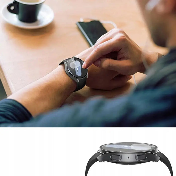 Tech-Protect Defense360 Case for Samsung Galaxy Watch 4 / 5 / FE (40mm) - Transparent - Cell phone cases