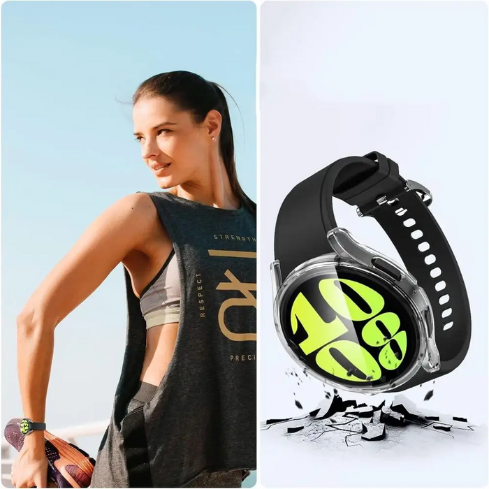 Tech-Protect Defense360 Case for Samsung Galaxy Watch 6 (40mm) - Transparent - Cell phone cases and covers<<<HurtelXML