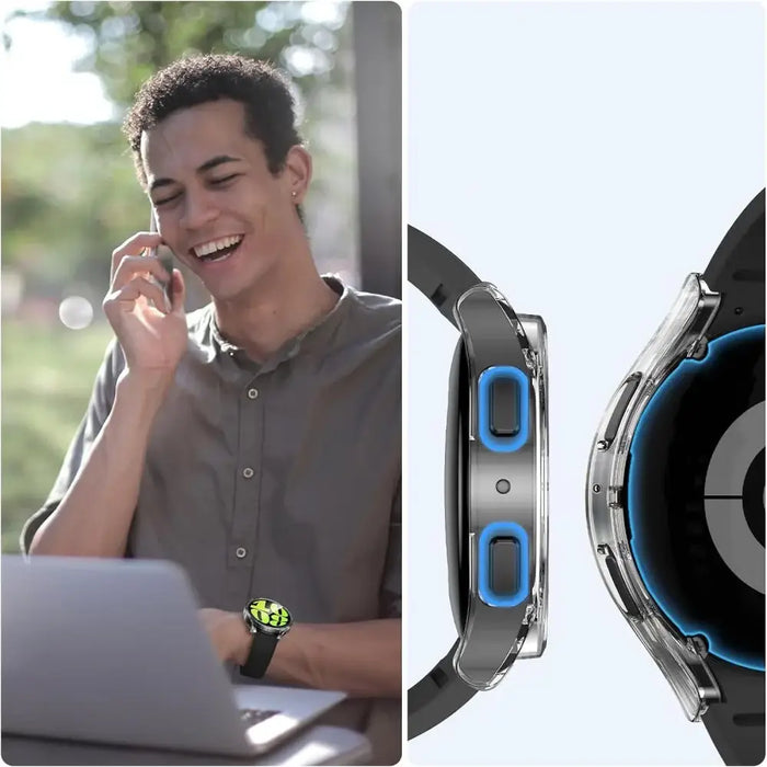 Tech-Protect Defense360 Case for Samsung Galaxy Watch 6 (40mm) - Transparent - Cell phone cases and covers<<<HurtelXML