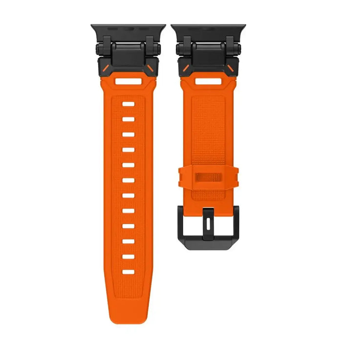 Tech-Protect Delta Pro Strap for Apple Watch 4 / 5 / 6 / 7 / 8 / 9 / SE / Ultra 1 / 2 (42/44/45/49 mm) - Orange-Black