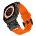 Tech-Protect Delta Pro Strap for Apple Watch 4 / 5 / 6 / 7 / 8 / 9 / SE / Ultra 1 / 2 (42/44/45/49 mm) - Orange-Black