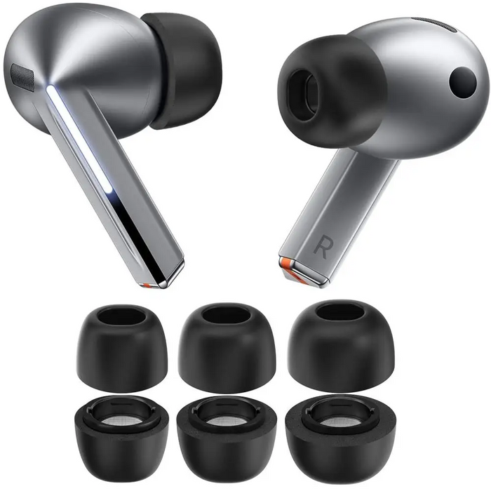 Tech-Protect Ear Tips for Samsung Galaxy Buds 3 Pro in sizes S / M / L - black (3 pcs.) - Headphones