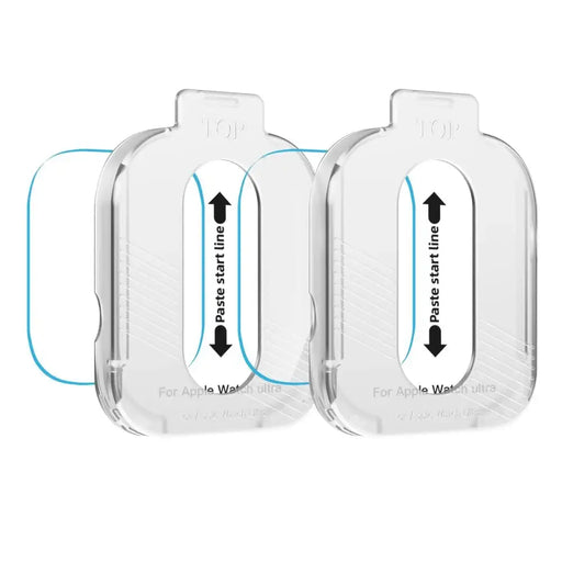 Tech-Protect Easy Set+ Tempered Glass 2-pack for Apple Watch Ultra 1/2 49mm - Clear - Cell phone tempered