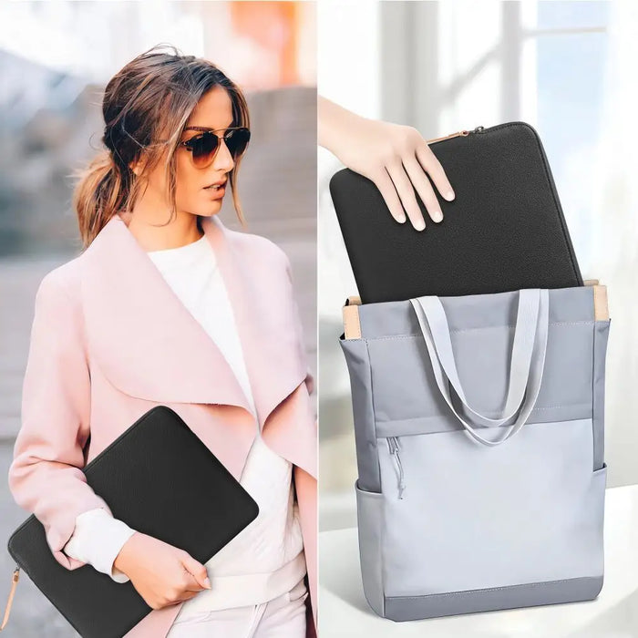 Tech-Protect Fleece Laptop Bag 13-14 - Black - Laptop bags<<<HurtelXML