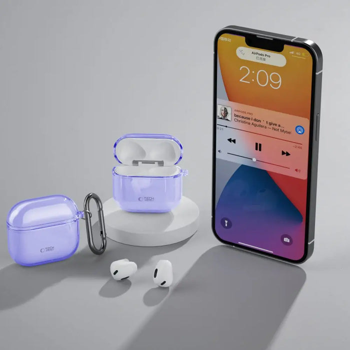 Tech-Protect FlexAir Case for AirPods 4 - Purple - Cell phone cases and covers<<<HurtelXML