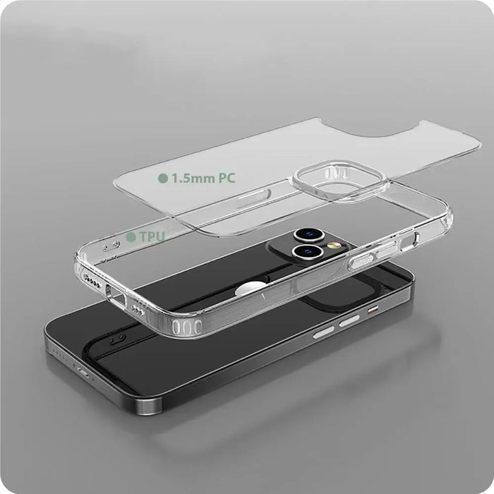 Tech-Protect FlexAir Hybrid Case for iPhone 15 Plus - Clear - Cell phone cases and covers<<<HurtelXML