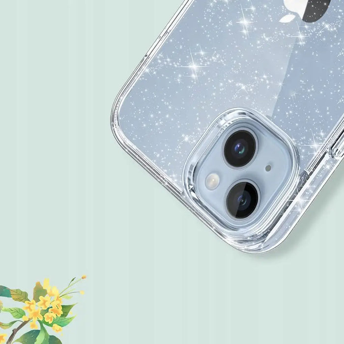 Tech-Protect FlexAir Hybrid Case for Samsung Galaxy S23 FE - Clear-Glitter - Cell phone cases and covers<<<HurtelXML